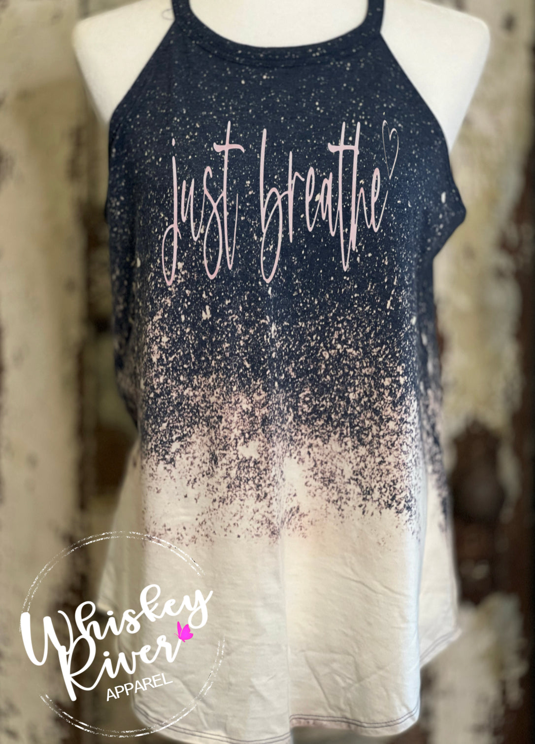Just Breathe Bleached Tank